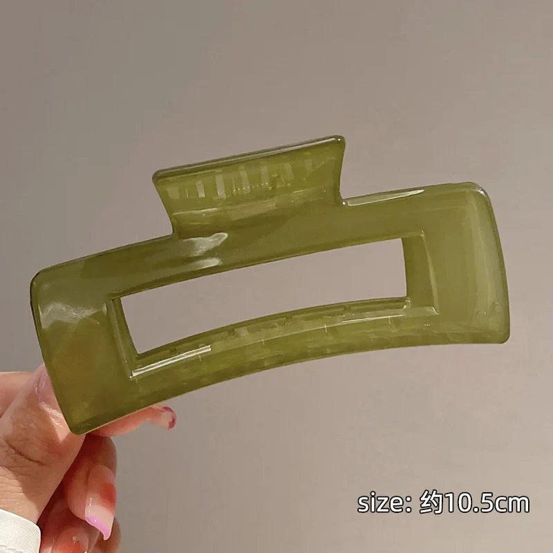 Large Acetate Claw Hair Clip – Korean Style Barrette for Women