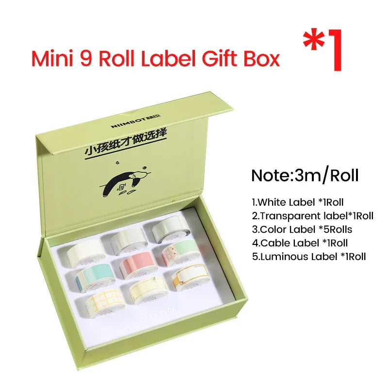 Niimbot Gift Box Label Rolls – Colorful Stickers for D11 D110 D101