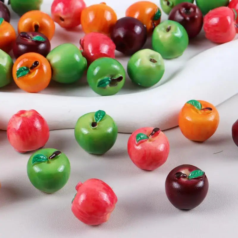 10Pcs Miniature Fruit 3D Resin Models DIY Dollhouse Accessory