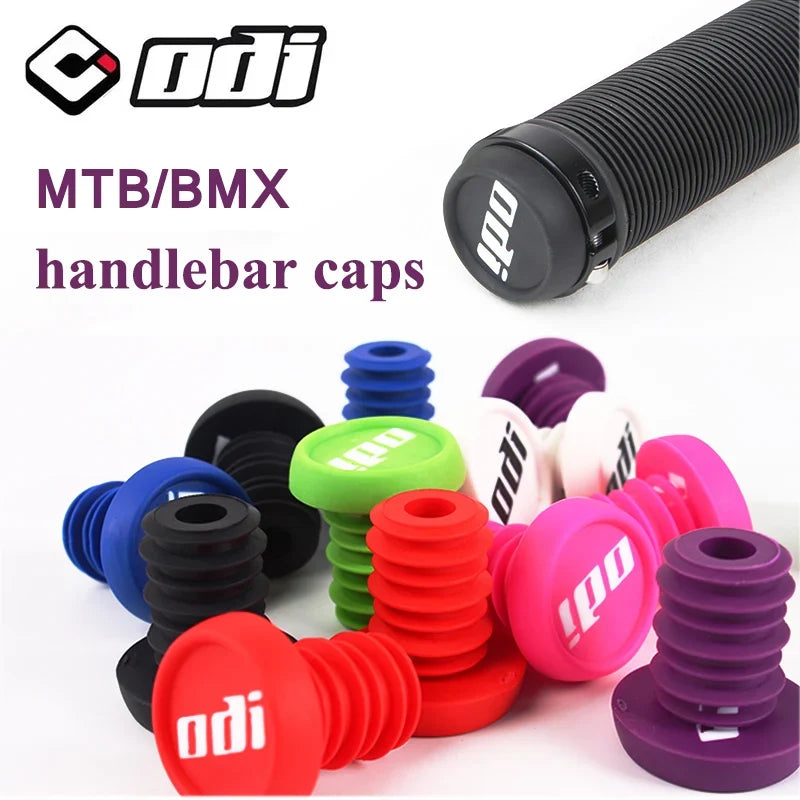 ODI Handlebar End Plugs for MTB BMX – Rubber Bar Caps
