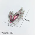 Purple Crystal Butterfly Brooch – Elegant Luxury Fashion Pin