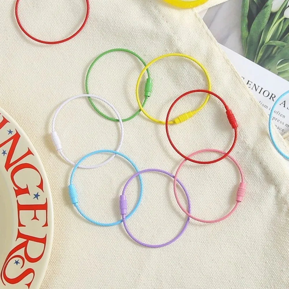 10PCS Screw Lock Keychain Rings – DIY Jewelry & Outdoor Gear