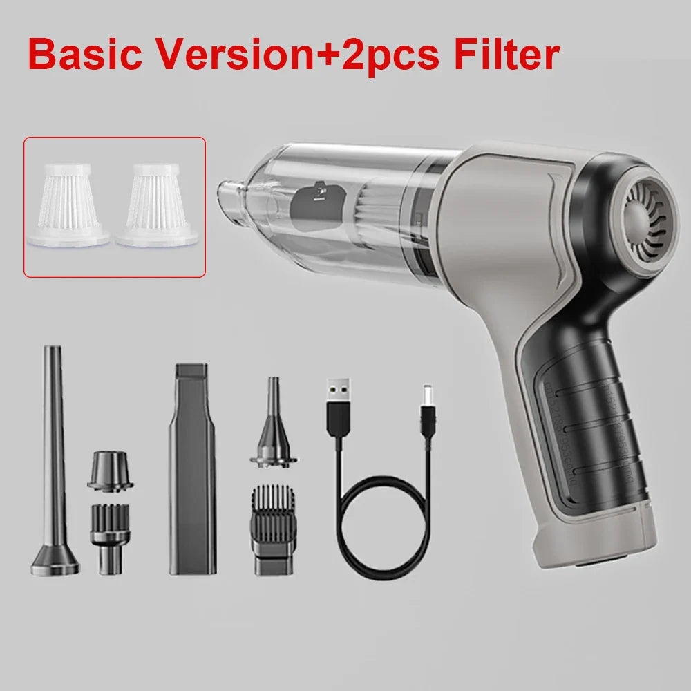 Portable Wireless Car Vacuum Cleaner 120W – Handheld Mini