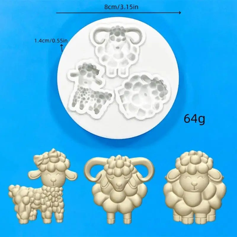 Sheep Silicone Candle Mold – DIY Resin, Soap & Plaster Craft