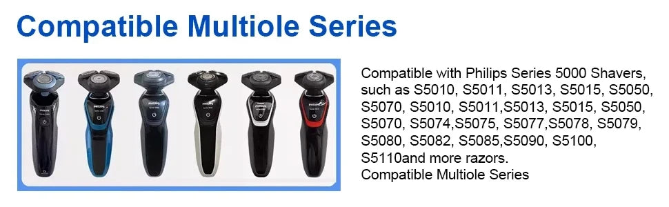 SH50 Replacement Heads for Philips Norelco Series 5000 Shavers