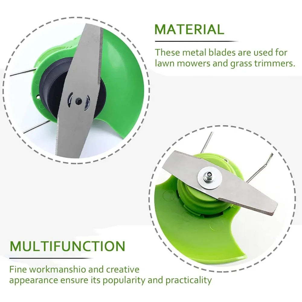 Weed Trimmer Replacement Blades – 8-Piece Alloy Steel Set