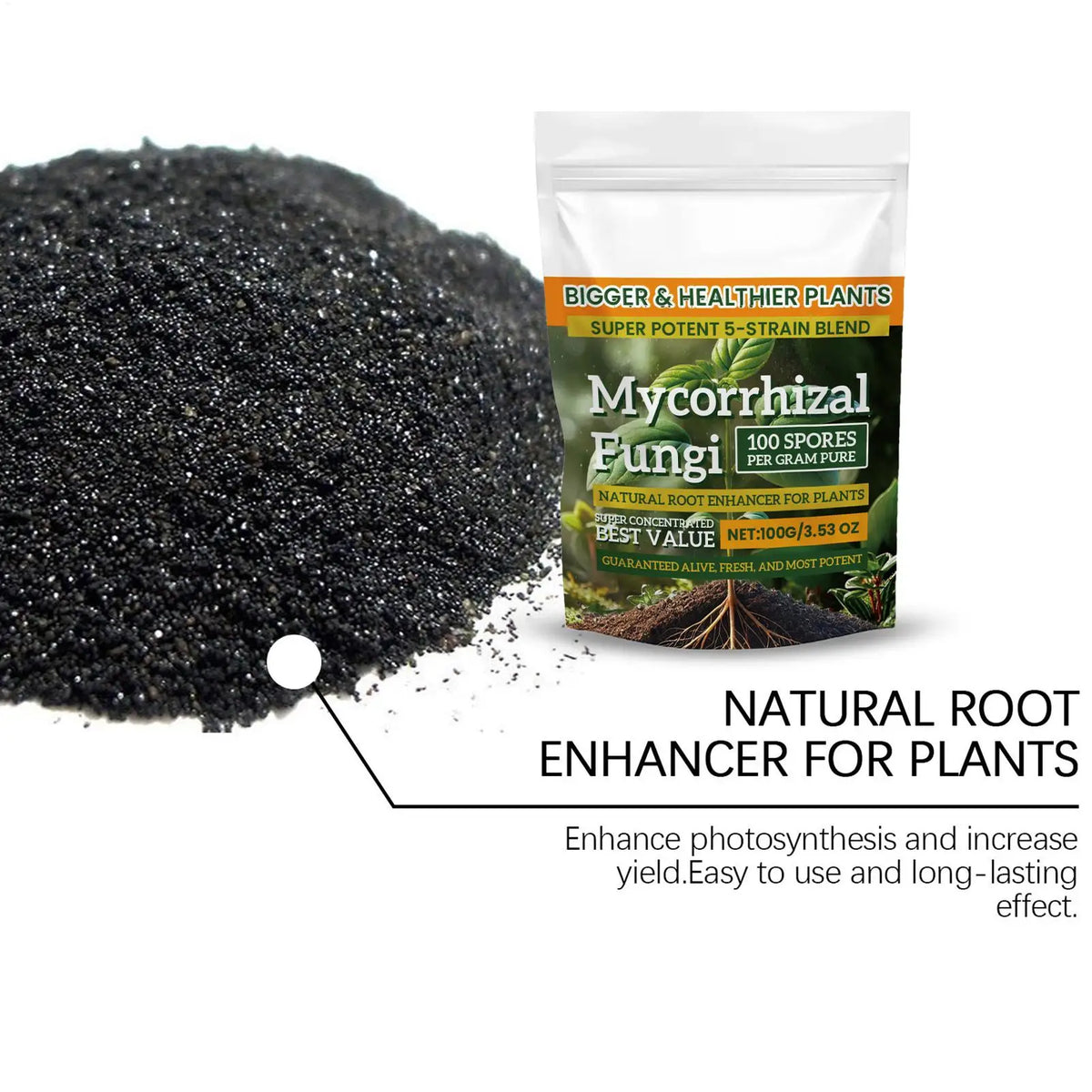 Plant Root Nutrient Growth Enhancer Powder 3.5oz Fertilizer