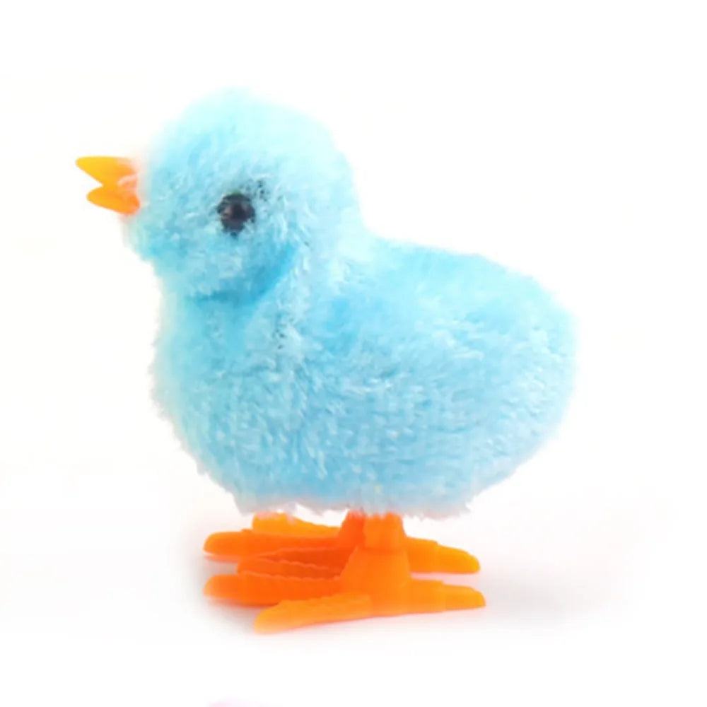 Wind-Up Easter Chick Toy – Plush Hopping Chick Decoration