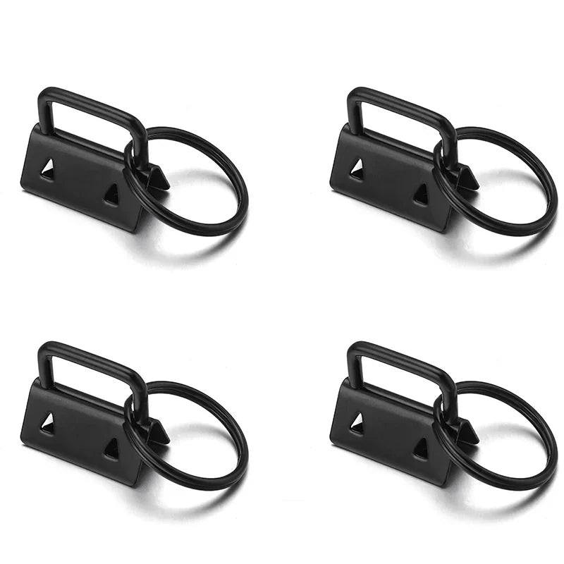 10pcs Metal Belt Clip Key Fob Foldover Connector DIY Hardware