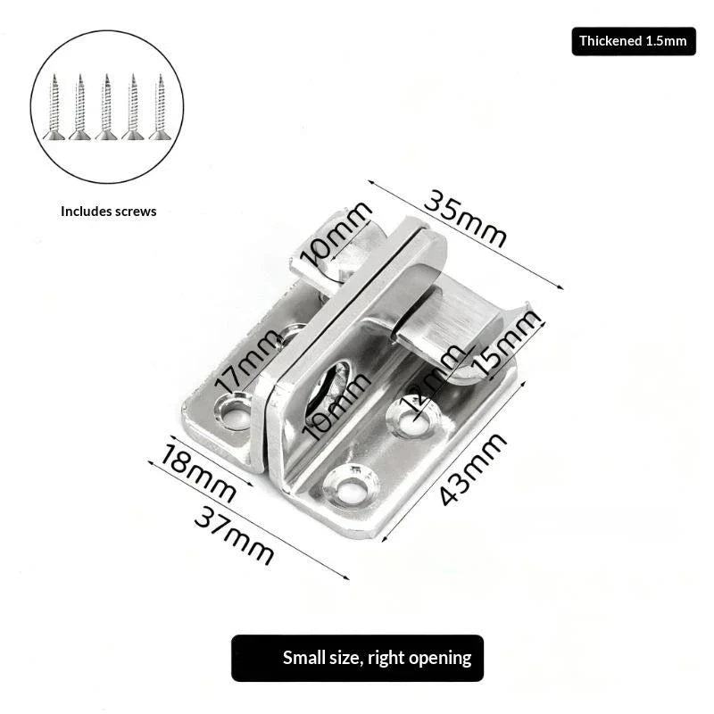 Heavy Duty Stainless Steel Slide Bolt Door Lock & Flip Latch