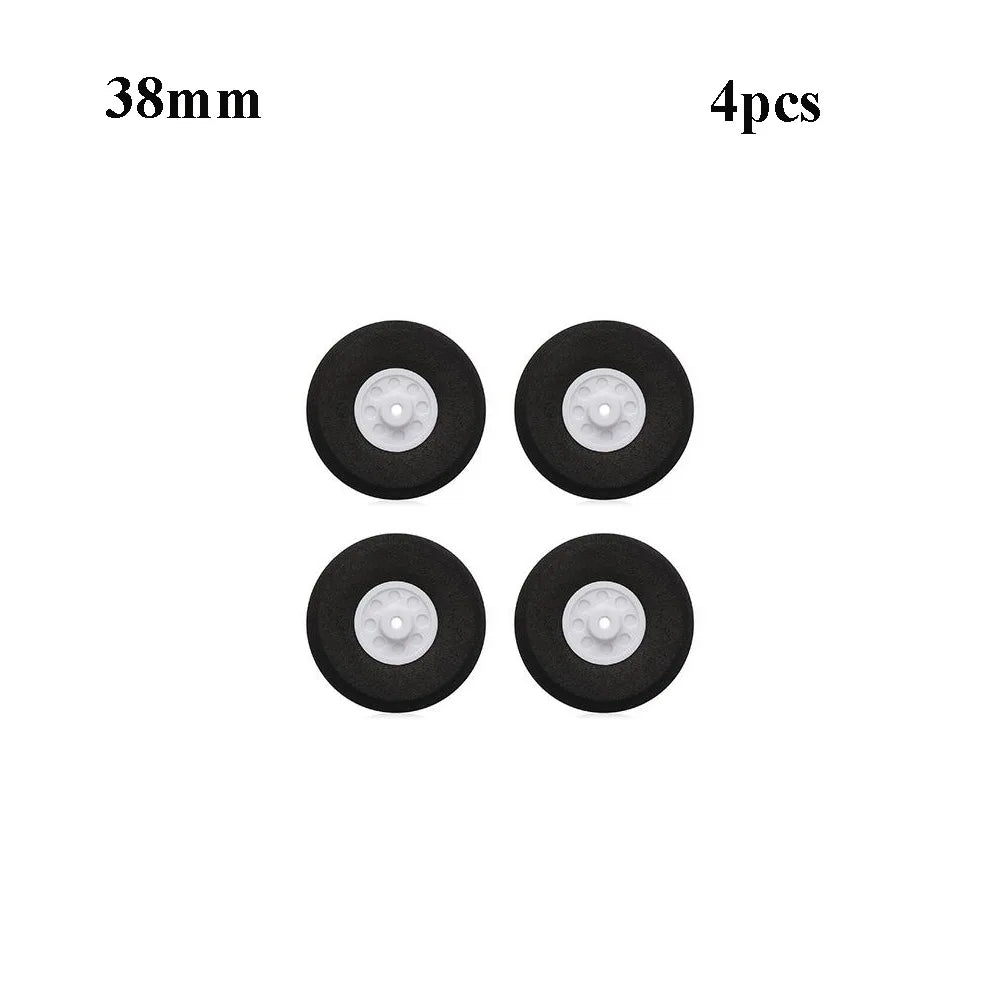 4pcs EVA Sponge Wheels 25–76mm DIY RC Plane Aircraft Parts