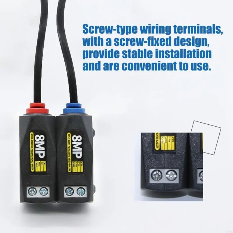 Video Balun Set BNC CVI AHD TVI – Security Camera 1 Pair