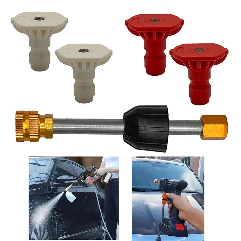 Pressure Washer Spray Lance & 4 Nozzles – Metal Connector