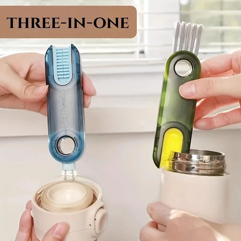 3-in-1 Cup Cleaning Brush – Thermos, Lid & Gap Scrubber