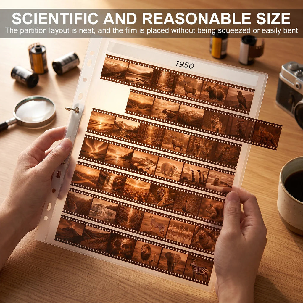 35mm Archival Film Negative Sleeves – 100 Storage Pages | Nixie