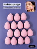 15Pcs Teardrop Makeup Sponge – Soft Foundation Powder Puff