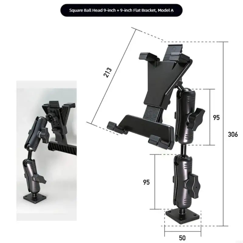 Tablet & Phone Mount 5–12.9" Swivel Ball Head | Car Desk Wall