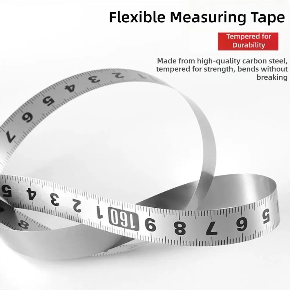 Self-Adhesive Stainless Steel Measuring Tape 12MM 1–3M