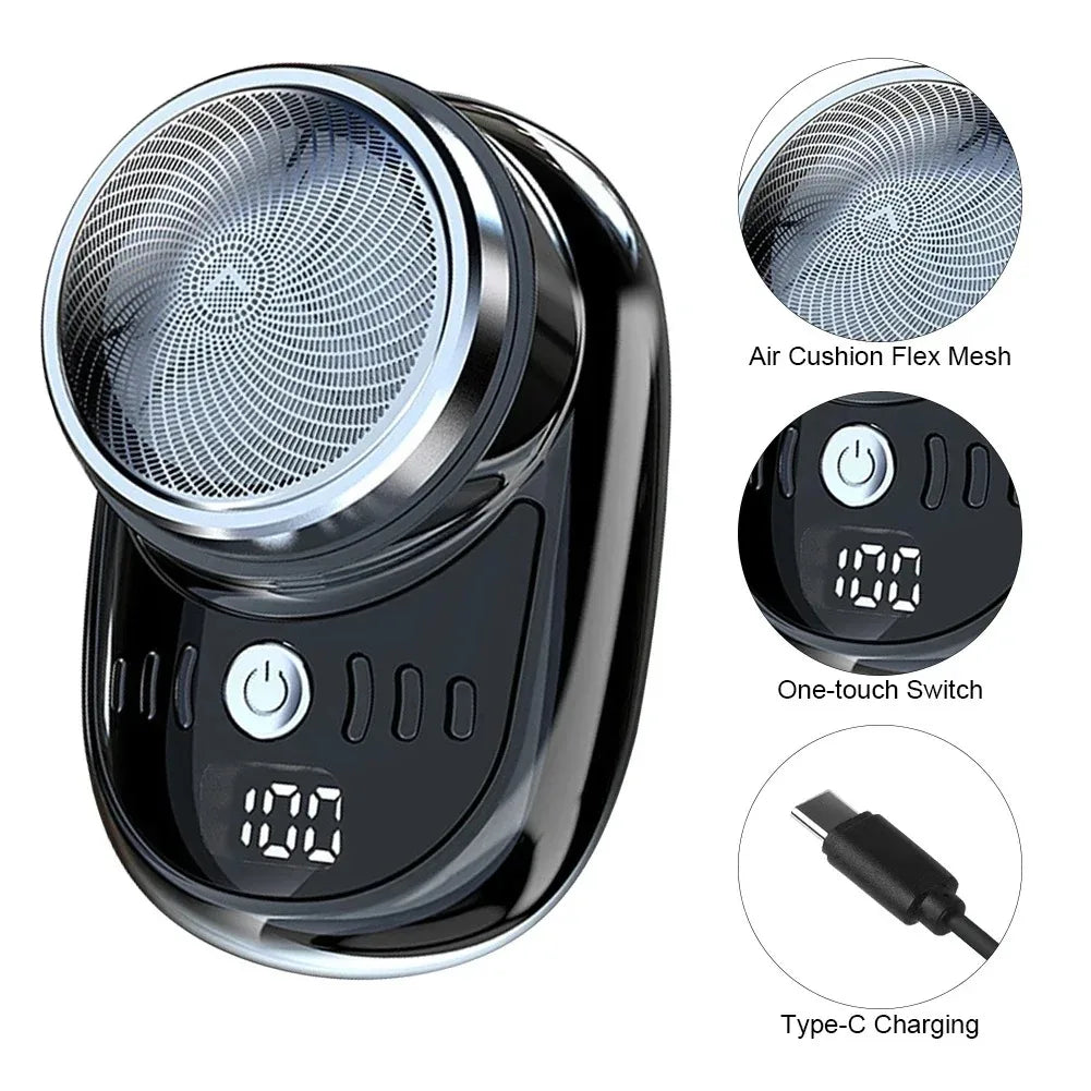Portable Mini Electric Shaver – Wireless Travel Beard Trimmer
