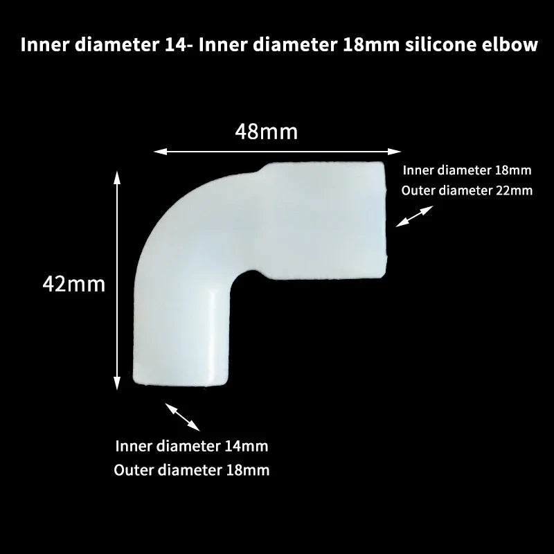 Silicone Elbow Pipe Connector for Garden & Aquarium Tubing
