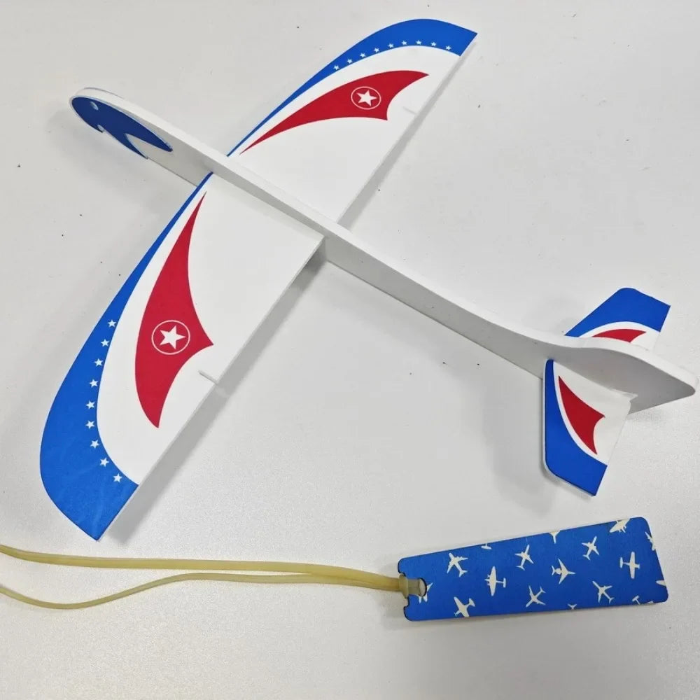DIY Rubber Band Powered Foam Glider Plane – Hand Throw