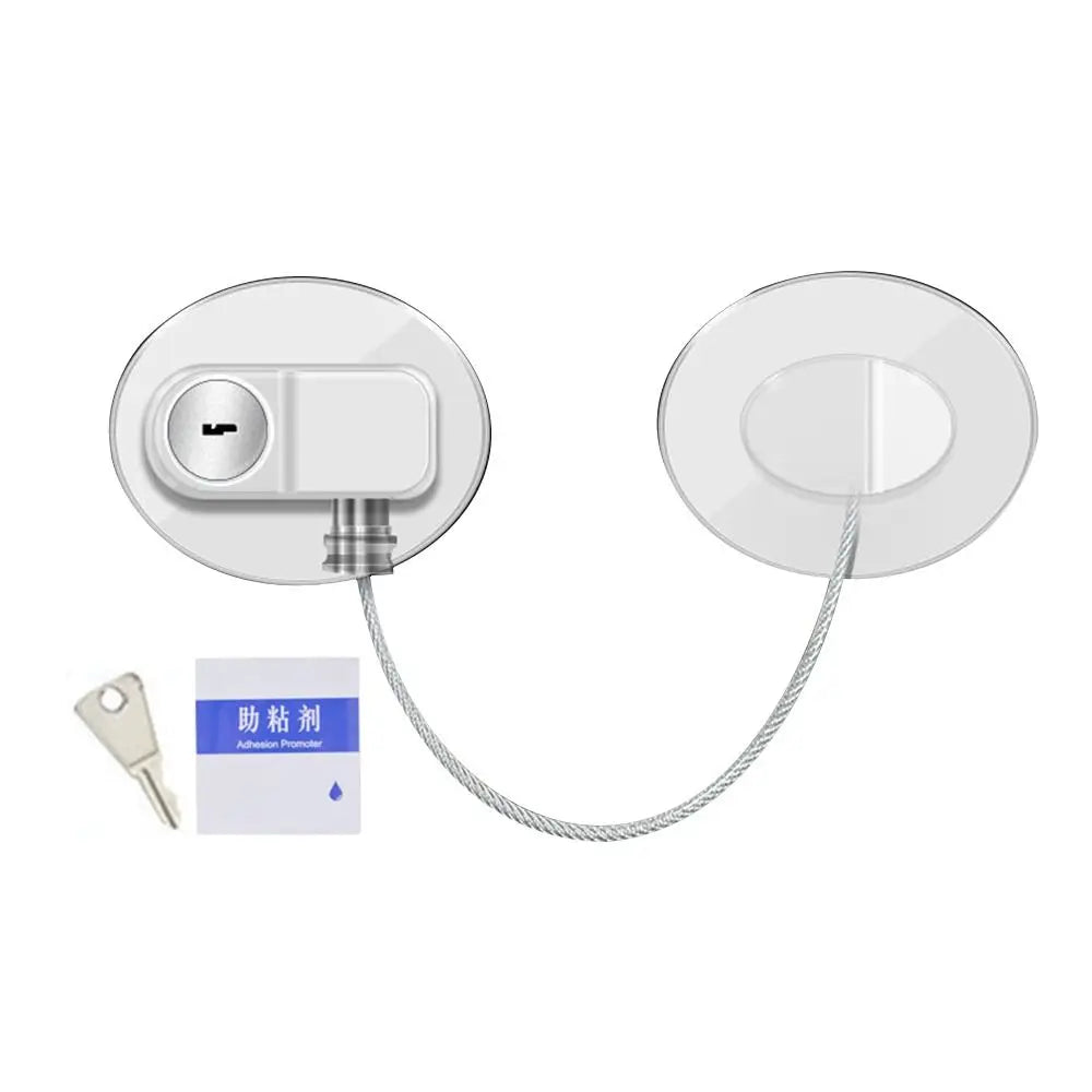 Safety Cable Lock for Fridge, Cabinet & Window Security