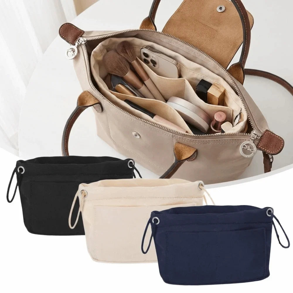 Women's Handbag Organizer Insert – Multi-Compartment Cosmetic Bag
