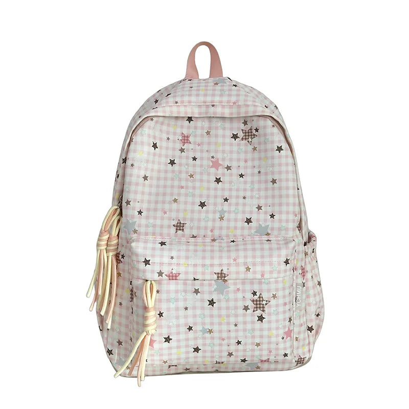 Korean Star Print Lightweight Student Backpack | Nixie