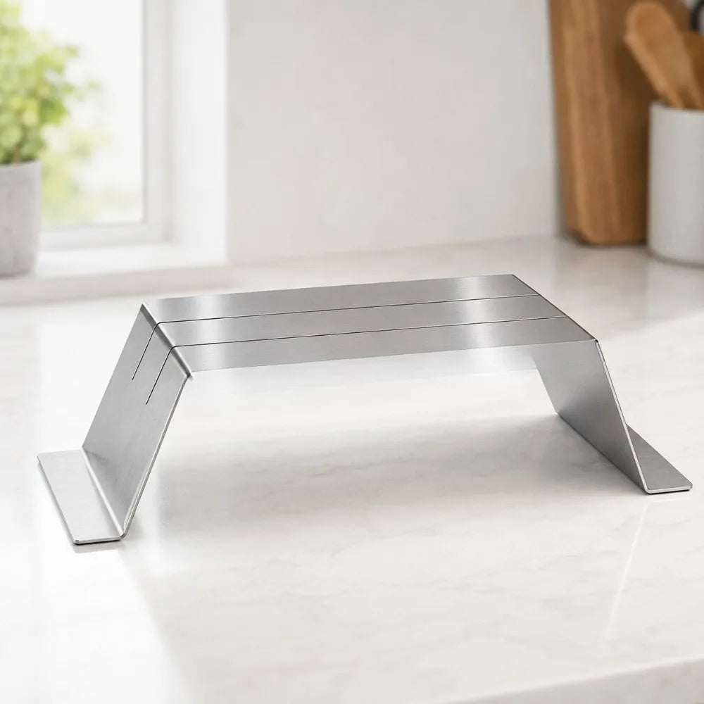 Stainless Steel Cutting Board & Pot Lid Holder Organizer
