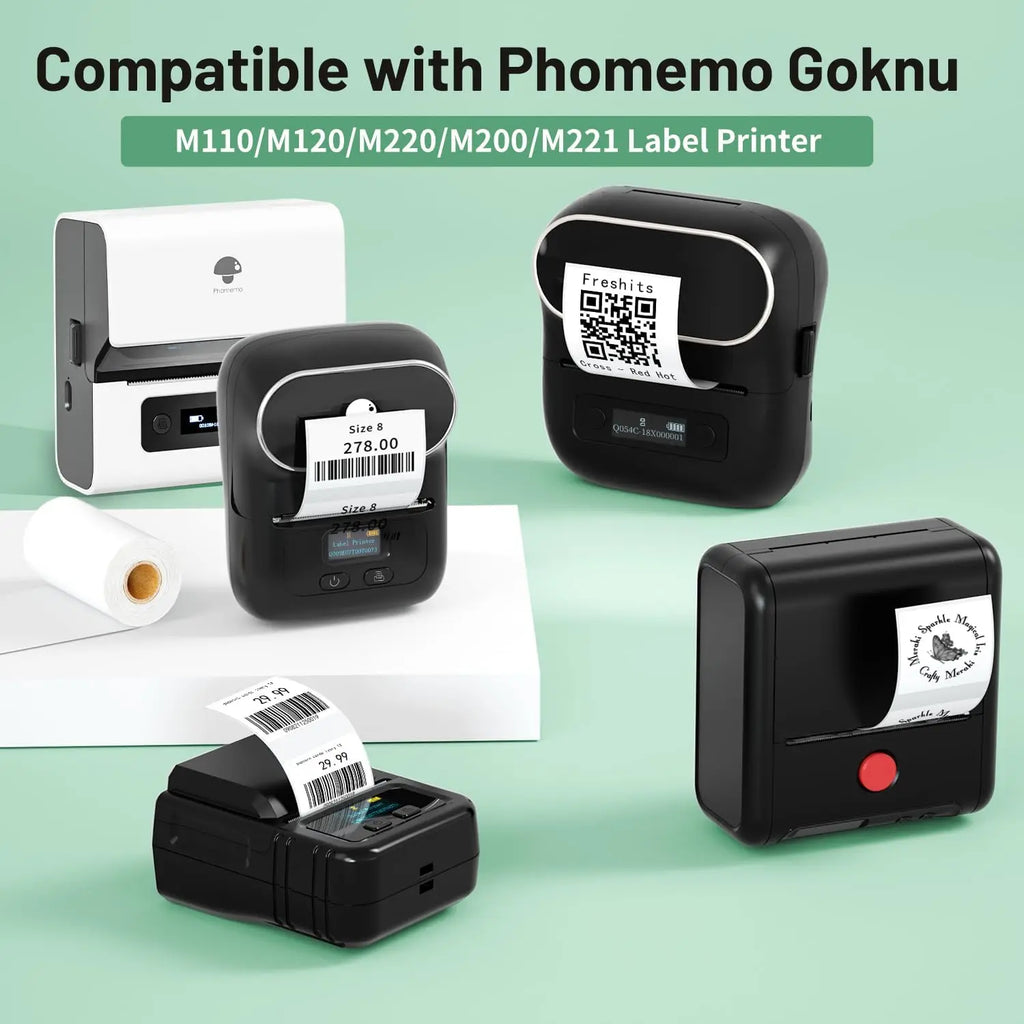 Thermal Label Paper Roll – Phomemo M110 M220 M200 Compatible