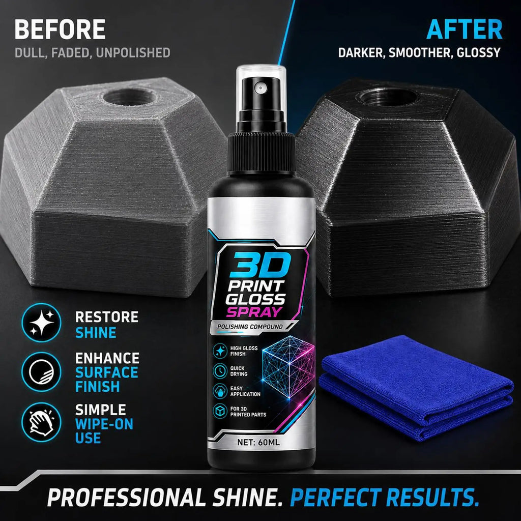 3D Print Gloss Spray – Fast-Drying Brightening Coating 60ml
