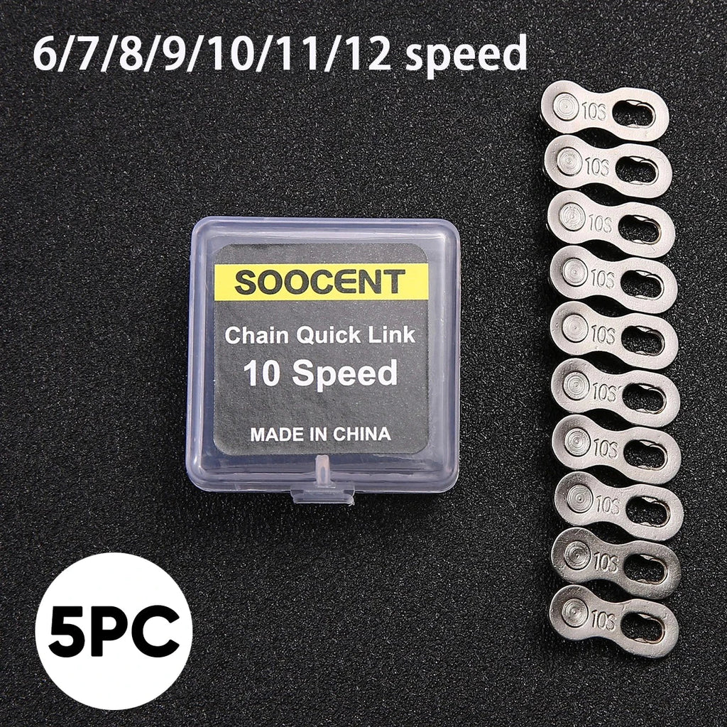 5 Pairs Bike Chain Quick Links 6–12 Speed Connectors