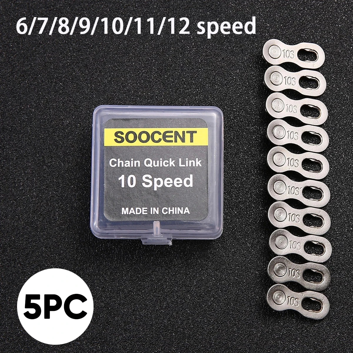 5 Pairs Bike Chain Quick Links 6–12 Speed Connectors