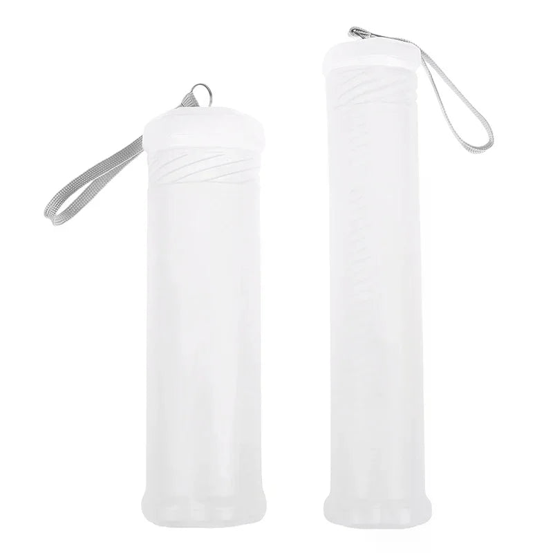 Transparent Cylinder Pencil Case Adjustable PP Pen Holder