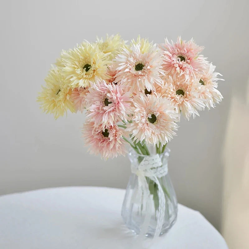 Realistic Gerbera Artificial Silk Flower – Non-Fading Décor