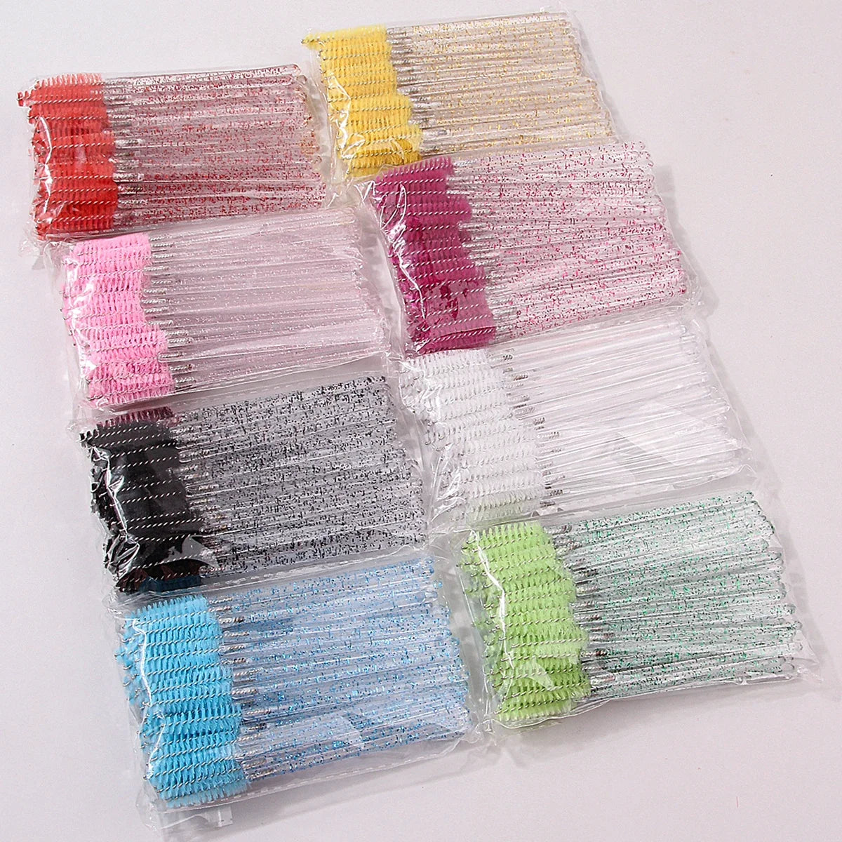Disposable Spoolie Eyelash & Eyebrow Brushes – 10/20/50 Pcs
