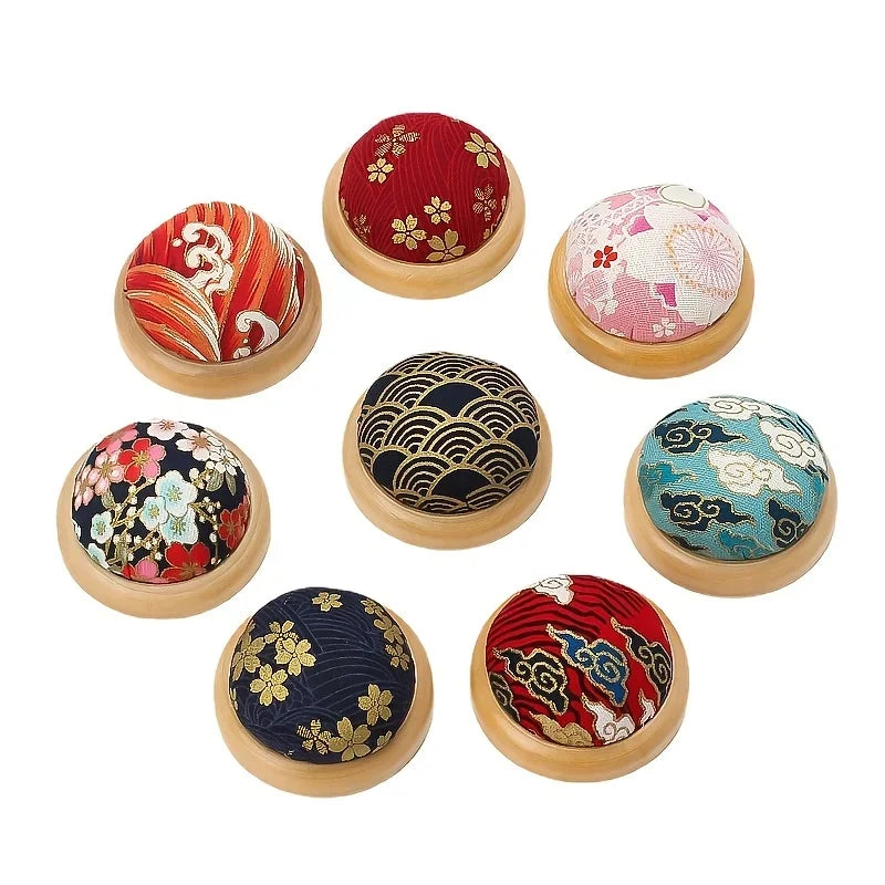 Wooden Base Pincushion – DIY Sewing Needle Storage Holder