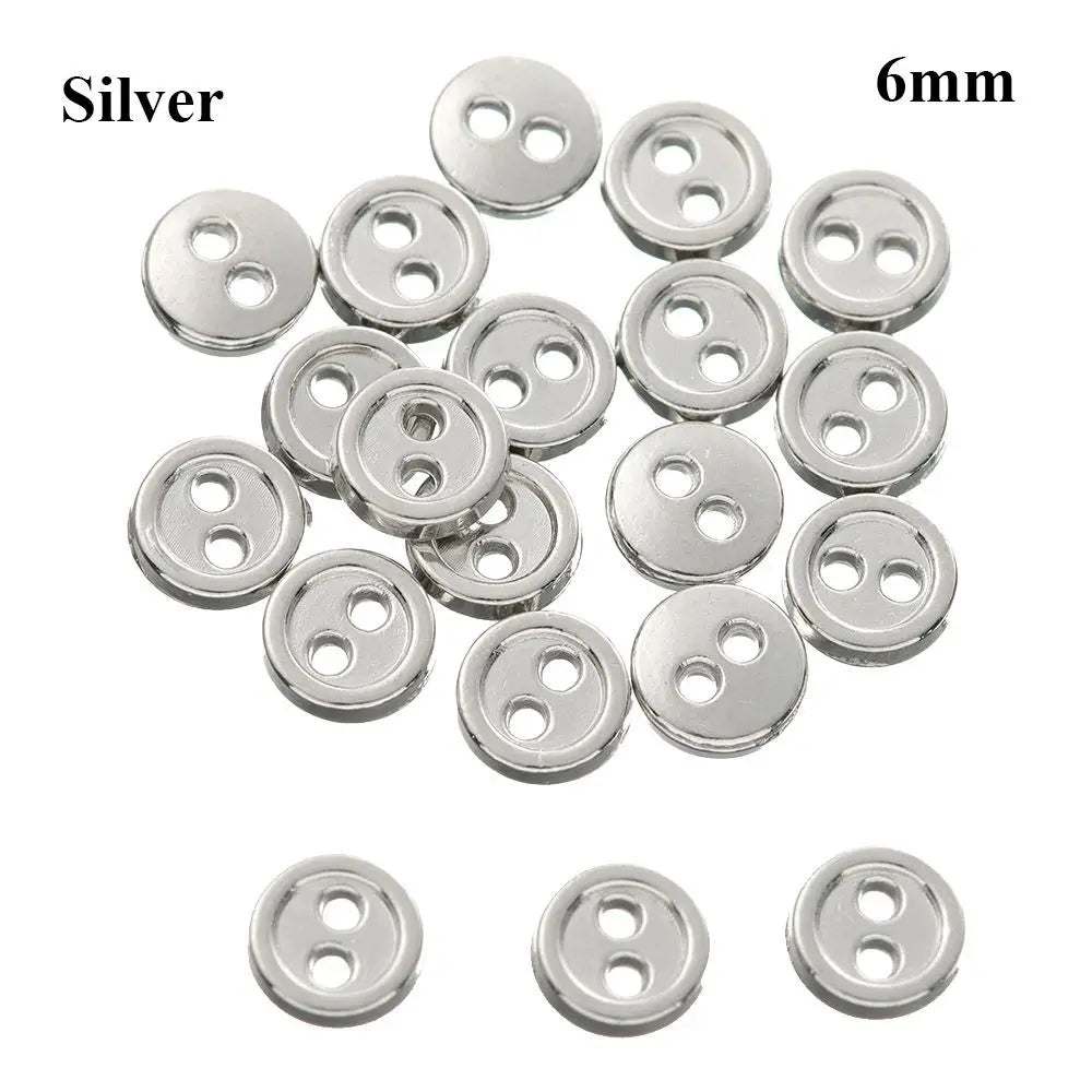 Mini Metal Buttons for Doll Clothes – 20pcs DIY Sewing Craft