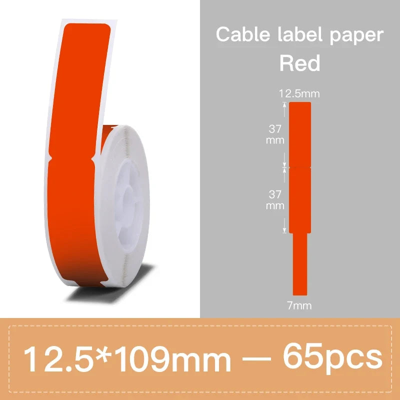 Niimbot Label Tape for D11 D110 D101 – Waterproof Cable Stickers