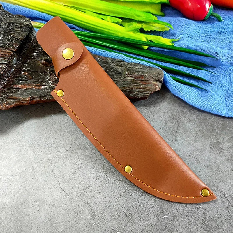 Leather Knife Sheath for Chef & Butcher Knives | Cowhide