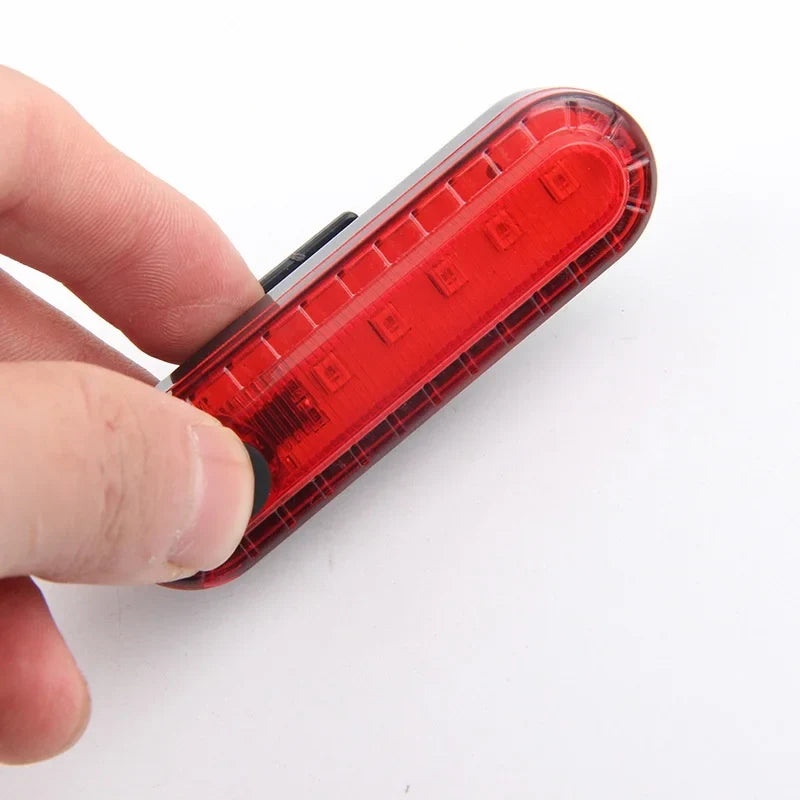 BUCKLOS Rechargeable LED Bicycle Rear Light – Red/Green/White