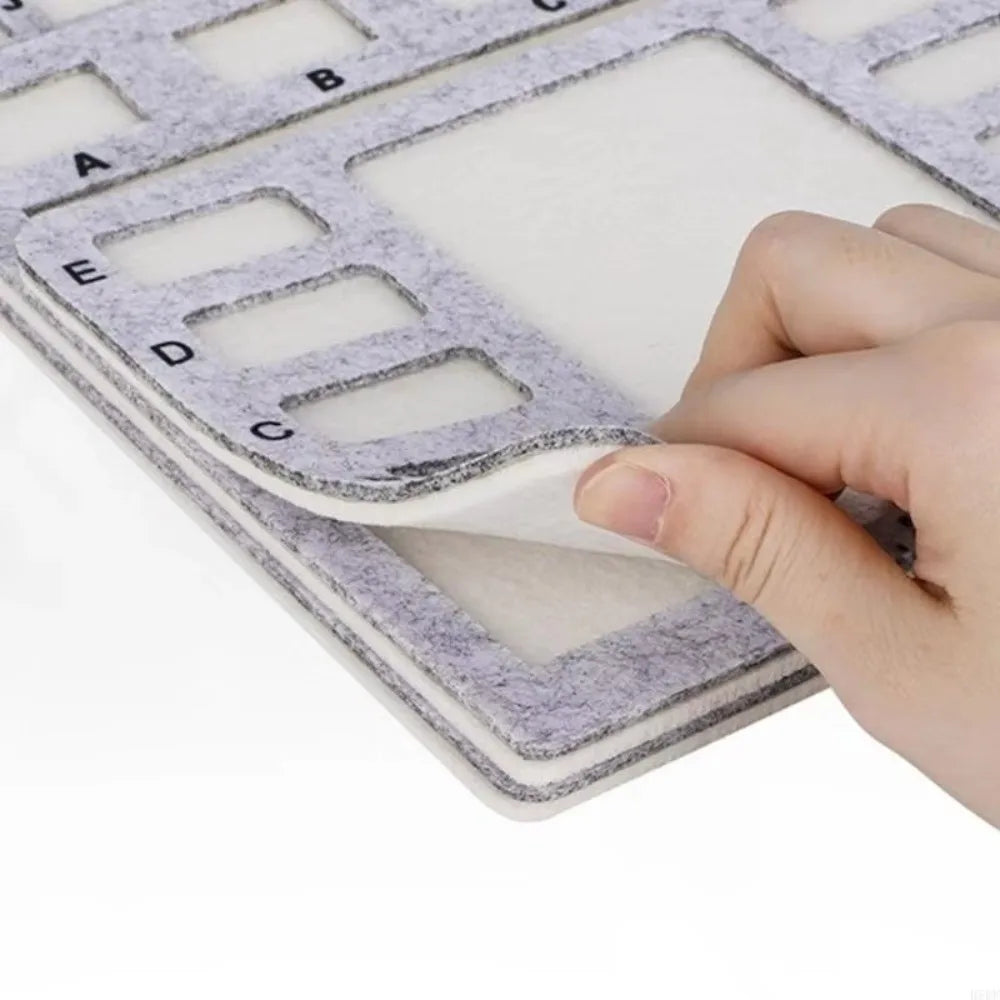 Felt Beading Tray with Scale Markings – Nonslip Bead Mat