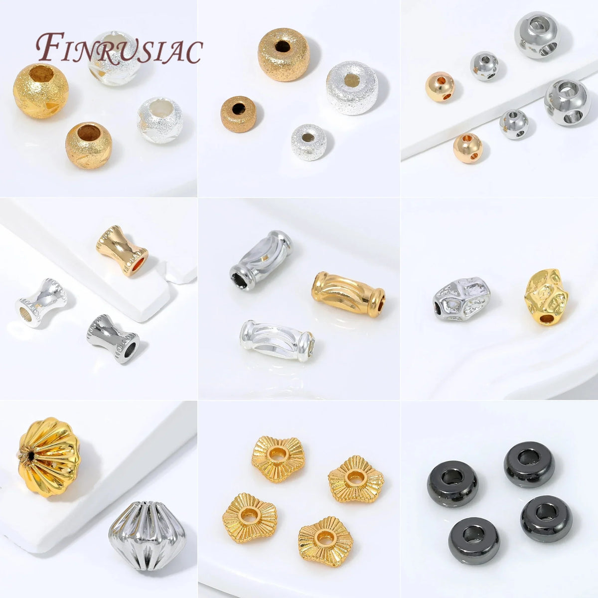 Black Plated Brass Donut Spacer Beads – DIY Jewelry Findings