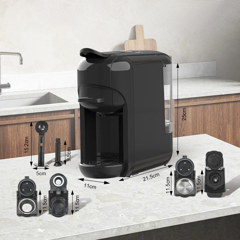 DUTRIEUX 3-in-1 Multi-Capsule Coffee Maker | 19 Bar Espresso