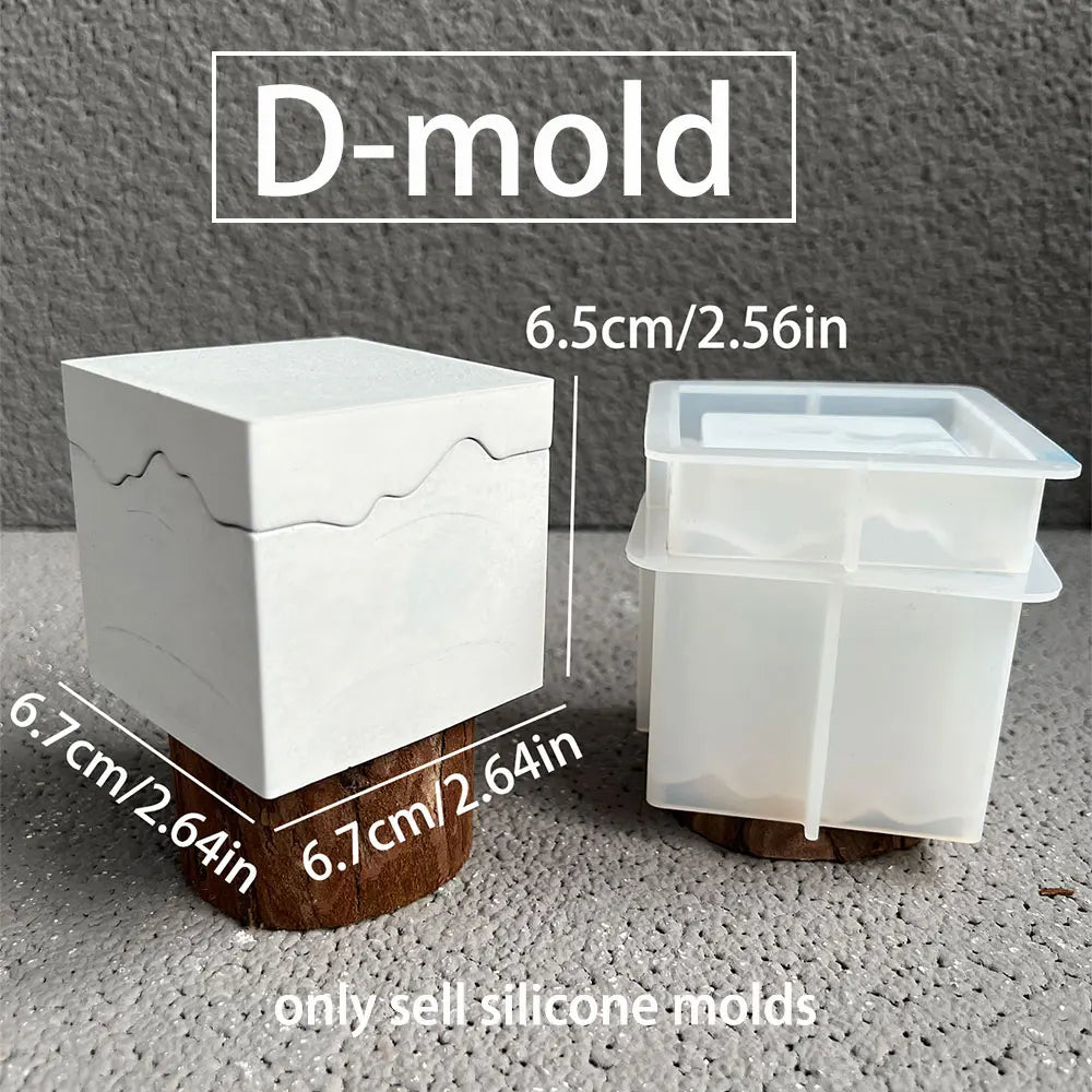 Silicone Concrete Mold Set – Constellation Candle Holder & Storage Box