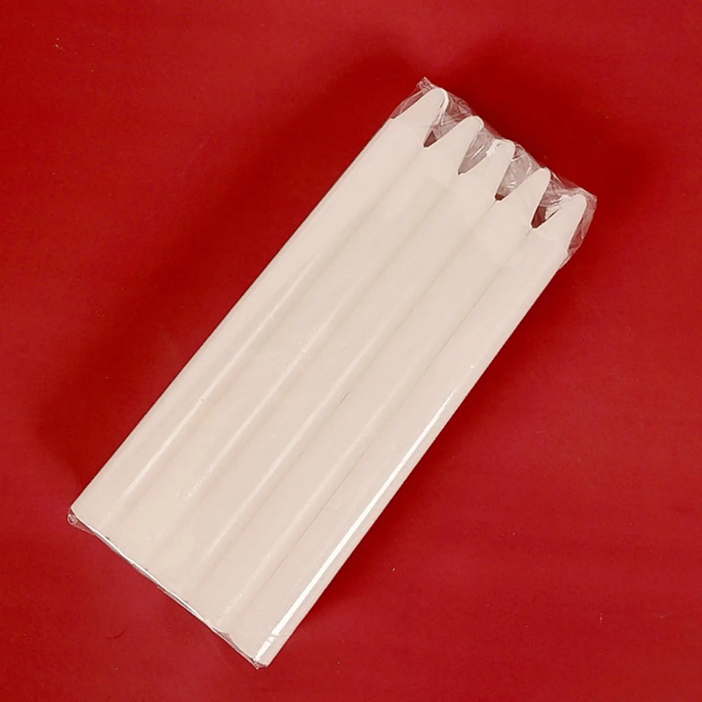 Taper Candles 10-Pack – Long Burning Wedding & Home Décor