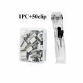 Paper Clip Dispenser with 50 Steel Clips | Desktop Organizer