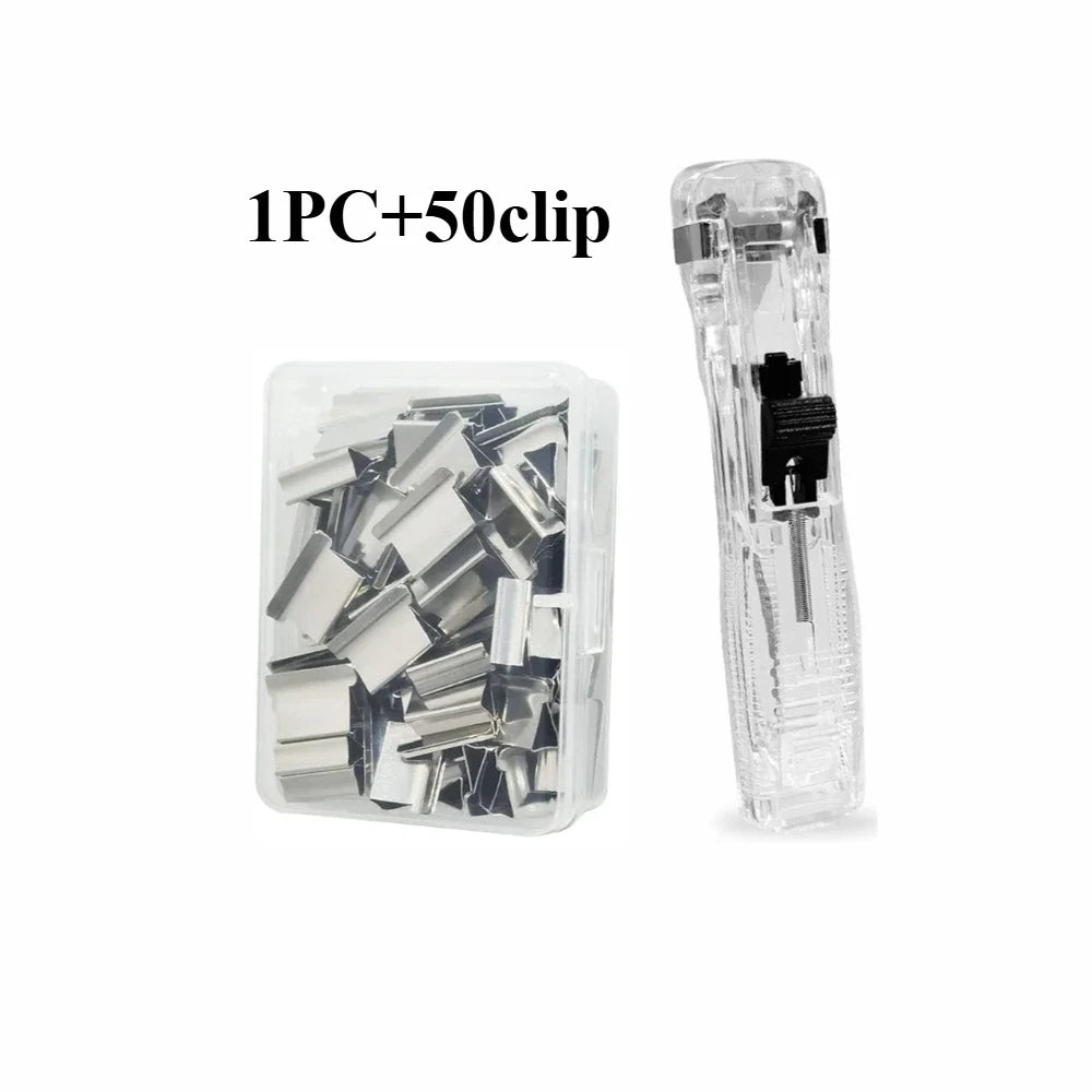 Paper Clip Dispenser with 50 Steel Clips | Desktop Organizer