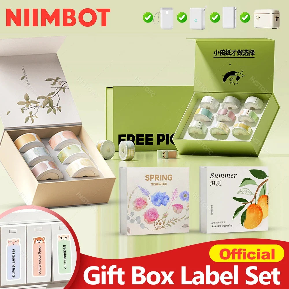 Niimbot Gift Box Label Rolls – Colorful Stickers for D11 D110 D101