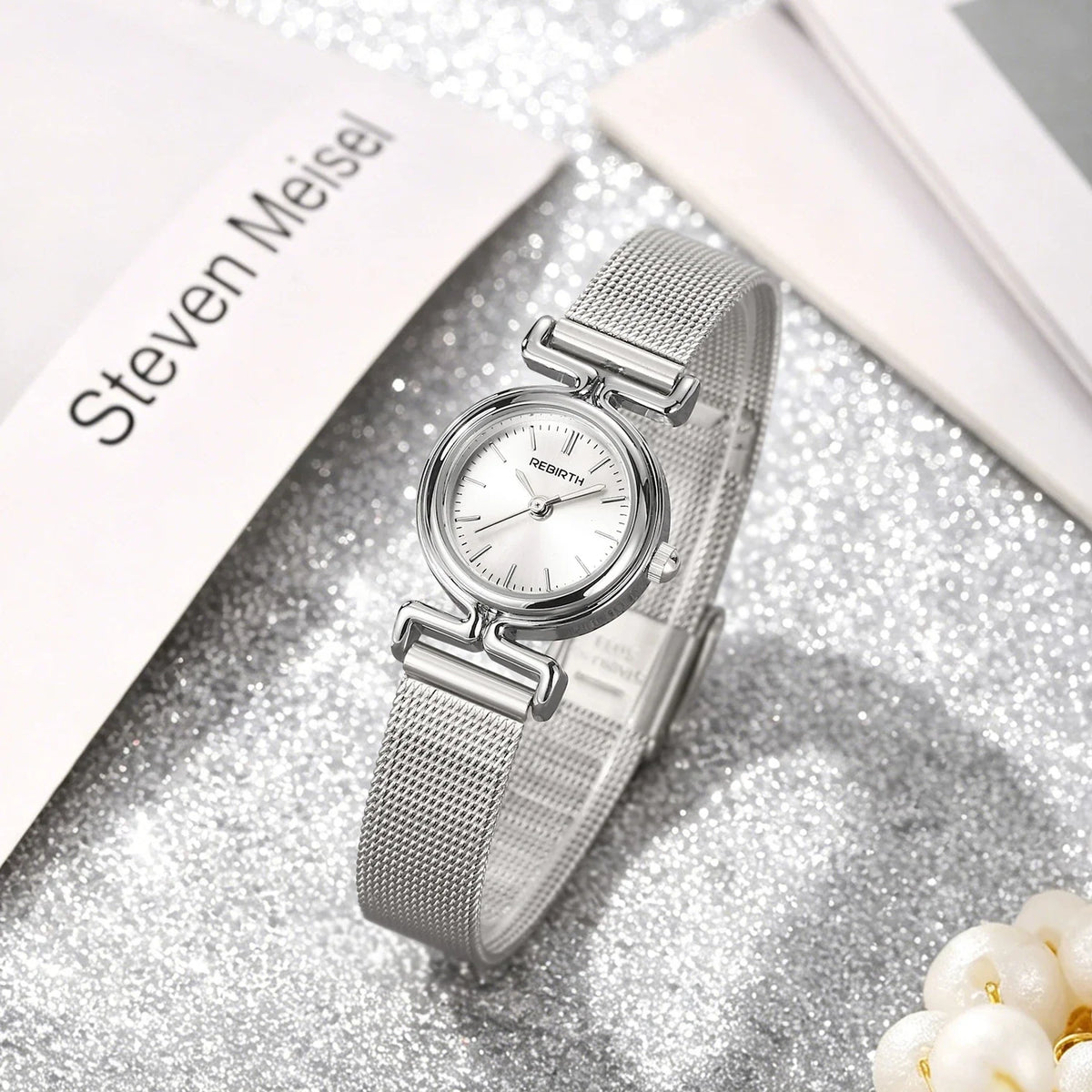 REBIRTH Simple Casual Quartz Watch – Alloy, Numberless Dial